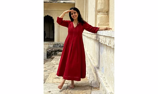 Cotton Noor E Gulab Dress