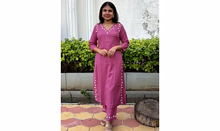 Phoolwari Kurta Pant set