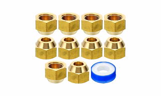 Brass flare nuts and fittings