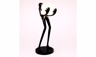 Triivvayu 6ft Five Sphere Lady Figurine Lamp - Luxury Floor Sculpture with Spherical Lighting