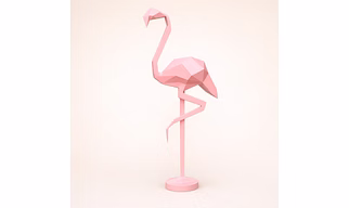 Triivvayu Elegant Ostrich Polyresin Sculpture - Handcrafted Animal Figurine