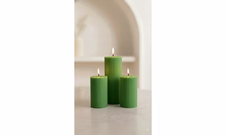 Ripped Pillar Candle