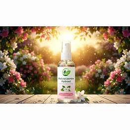 madurai jasmine hydrosol steam-distilled floral water for skin hydration, refreshing care and aromatic use