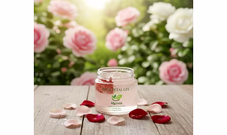 Rose Gel Enriched with Natural Rose Extract for Skin Hydration, Soothing Care and Refreshing Glow