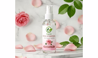 Pure Rose Hydrosol Steam-Distilled Floral Water for Skin Toning, Hydration and Refreshing Care
