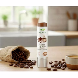 coffee lip balm enriched with natural coffee extract for deep lip moisturisation, nourishment and protection