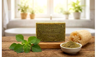 Kuppaimeni Herbal Soap Enriched with Natural Leaf Extracts for Deep Cleansing and Healthy Skin Care