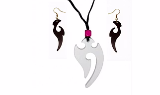 Handmade Lightweight wooden Jewelry set