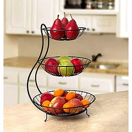 ms 3 shelf fruit basket