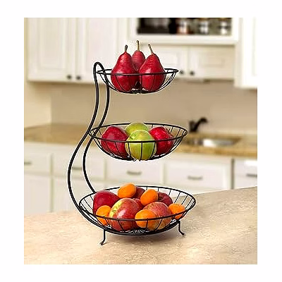 ms 3 shelf fruit basket