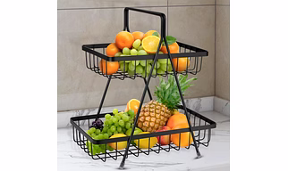 MS 2 SHELF FRUIT BASKET