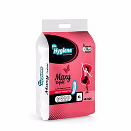 bee hygiene maxy trifold sanitary pads (xl)