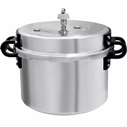 kaviraj aluminum pressure cooker 25 ltrs - bawarchi model, for commercial use, catering to the hotel & catering industry.