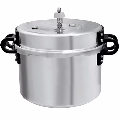 kaviraj aluminum pressure cooker 25 ltrs - bawarchi model, for commercial use, catering to the hotel & catering industry.