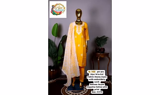 Ladies' suit (Heavy Reyon with Embroidery)