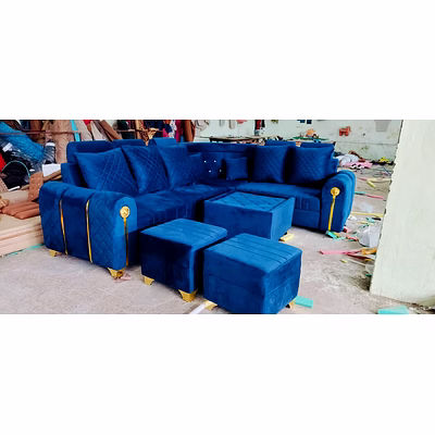 l-shape leather sofa set