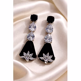 american diamond long earring
