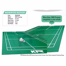 ktr badminton court training 4.5mm thick