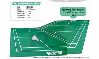 KTR Badminton Court Training 4.5mm Thick