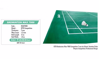 KTR Badminton Court Competition 7mm Thick