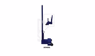 KTR Badminton Pole School Movable With Net