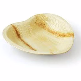 avyaja heart areca plate
