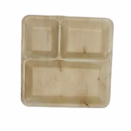 avyaja areca rectangle 3 cp plate