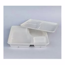 bagasse 3 cp meal tray