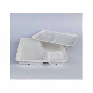 Bagasse 3 CP meal Tray