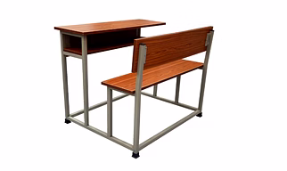 Heavy Duty School Desk Bench | Strong Metal Frame Classroom Furniture for Schools & Colleges