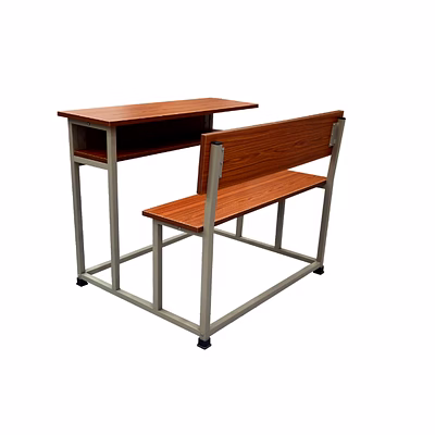 heavy duty school desk bench | strong metal frame classroom furniture for schools & colleges