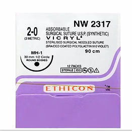absorable surgical suture -vicryl nw 2317
