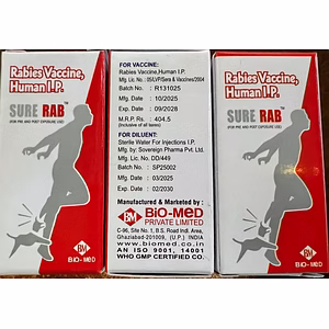 ANTI RABIS VACCINES SURE RAB