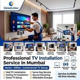 home and company tv installation services in mumbai - expert tv mounting & setup
