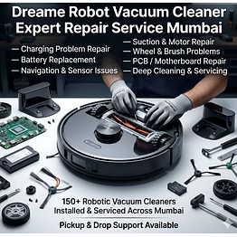 dreame robot vacuum cleaner expert repair service mumbai