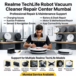 realme techlife robot vacuum cleaner repair center mumbai