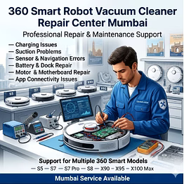 360 smart robot vacuum cleaner repair center mumbai