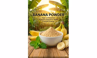 Product Name: Dehydrated Banana Botanical (Vanspati) Name: Musa paradisiaca / Musa spp. Product Forms: Slices, Chips, Dices, Granules, Powder Processing Method: Hot-Air Drying / Solar Drying / Freeze Drying