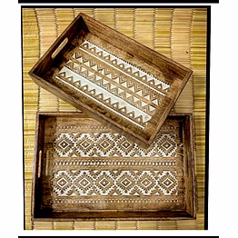wooden serving tray