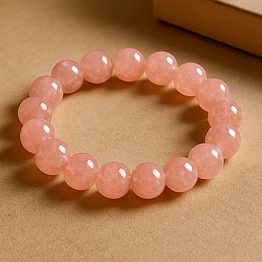 rose quartz healing crystal bracelet