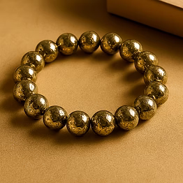 natural pyrite stone bracelet