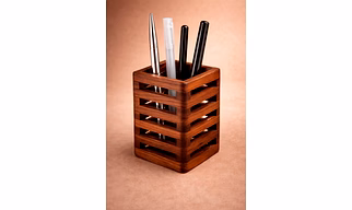 Wooden Pen Holder