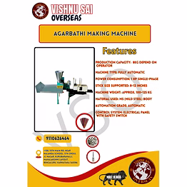 5 kg/hr agarbatti making machine
