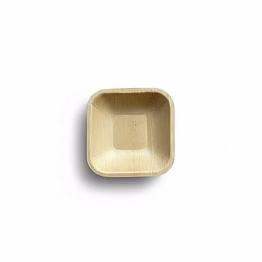 square areca leaf bowl