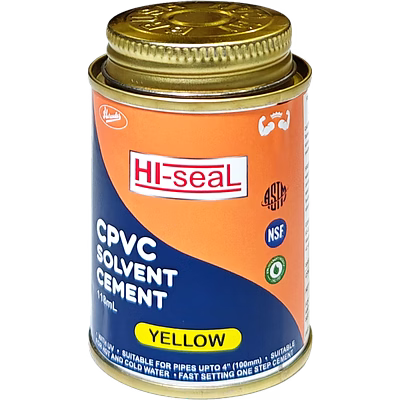 cpvc solvent cement yellow (118ml)