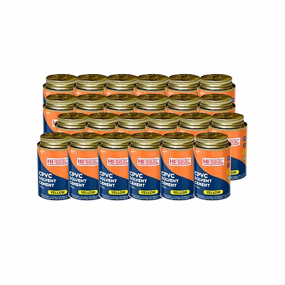hi-seal cpvc solvent cement | 118ml | pack of 24 (118ml x 24) | cpvc solvent for cpvc pipes and fittings | fast setting