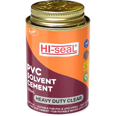 hi-seal pvc solvent cement (clear) 100ml | pvc solvent solution