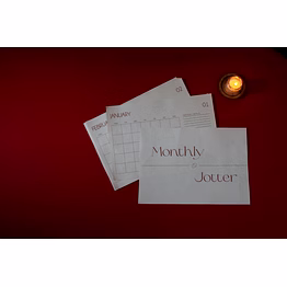 undated monthly jotter