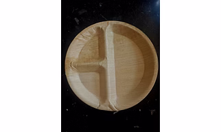 Areca palm leaf round 3CP- 10 INCH