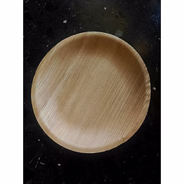 areca palm leaf round plate -7inch